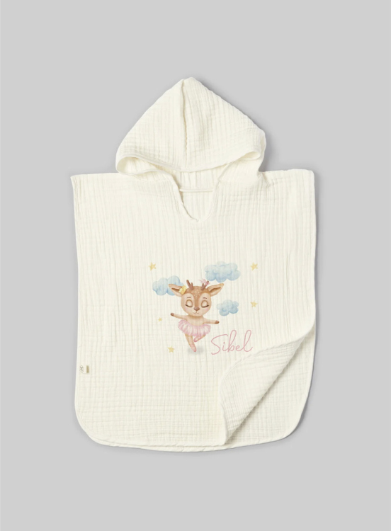 Beach personalized poncho set 