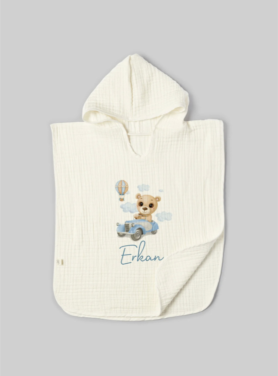 Beach personalized poncho set 