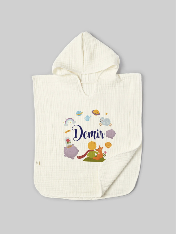 Beach personalized poncho set 