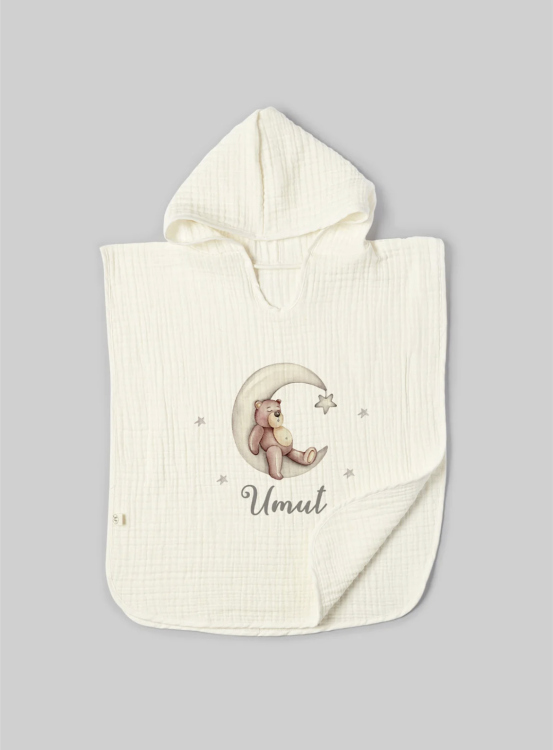 Beach personalized poncho set 
