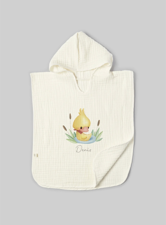Beach personalized poncho set 