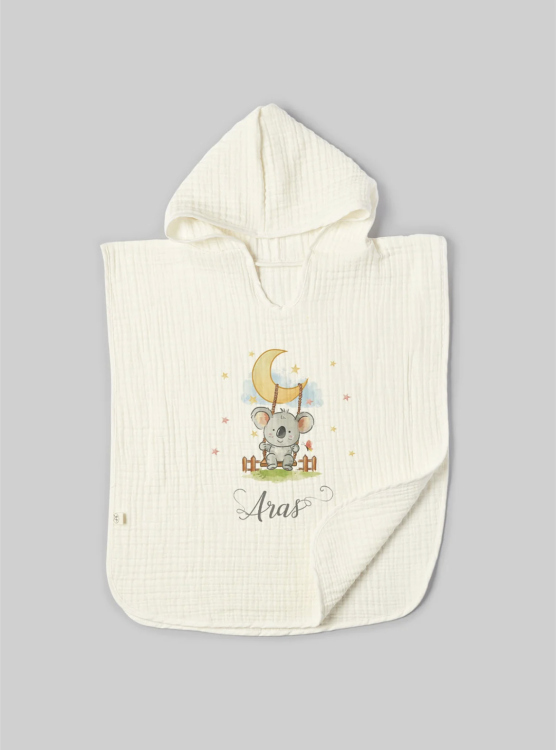 Beach personalized poncho set 