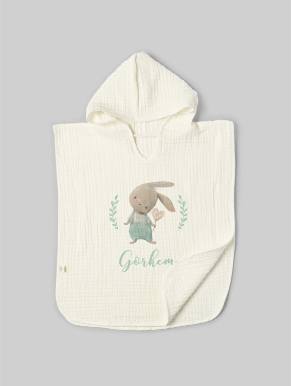 Beach personalized poncho set 