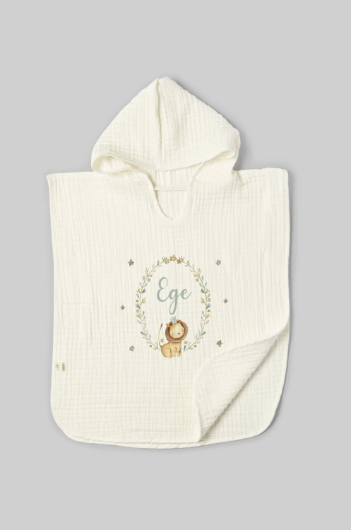 Beach personalized poncho set 