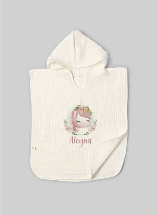 Beach personalized poncho set 