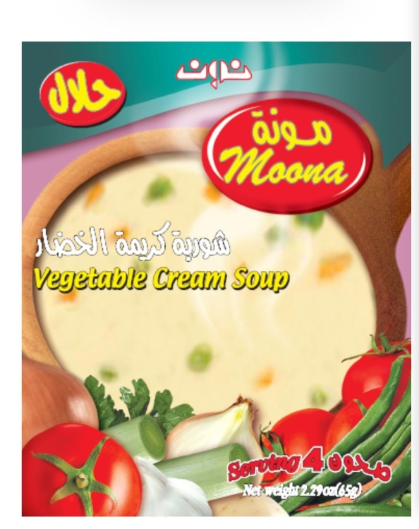 مونة شوربة كريمة خضار 65غ