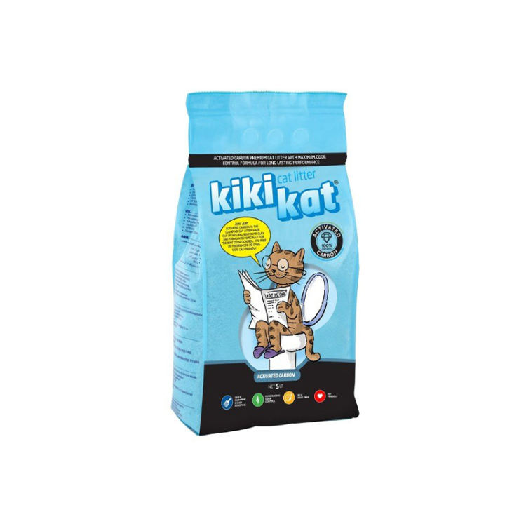 كيكي كات رمل قطط بالفحم المنشط