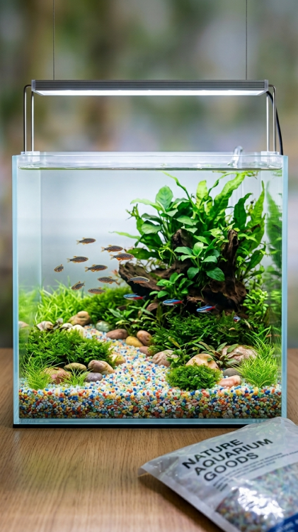 حصى كريستال ملون ناعم