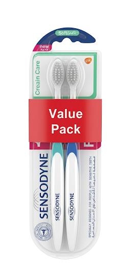 سنسوداين فرشاة اسنان عناية لطيفة قطعتين 