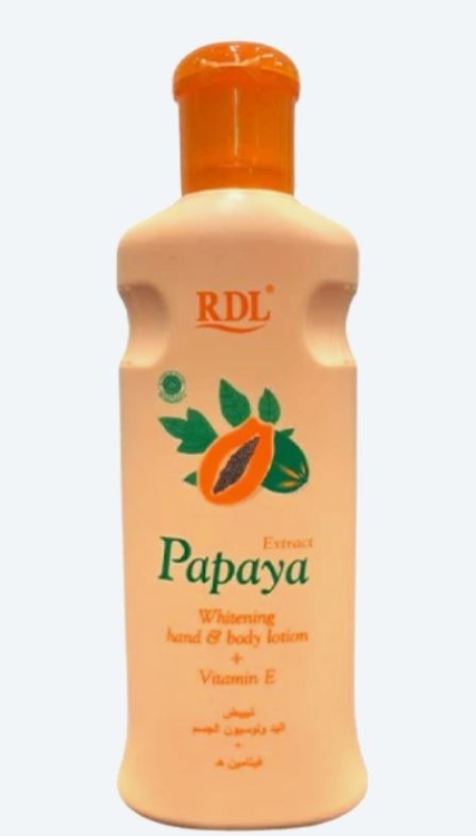 ار دي ال لوشن مبيض بابايا لليدين والجسم ٦٠٠ مل