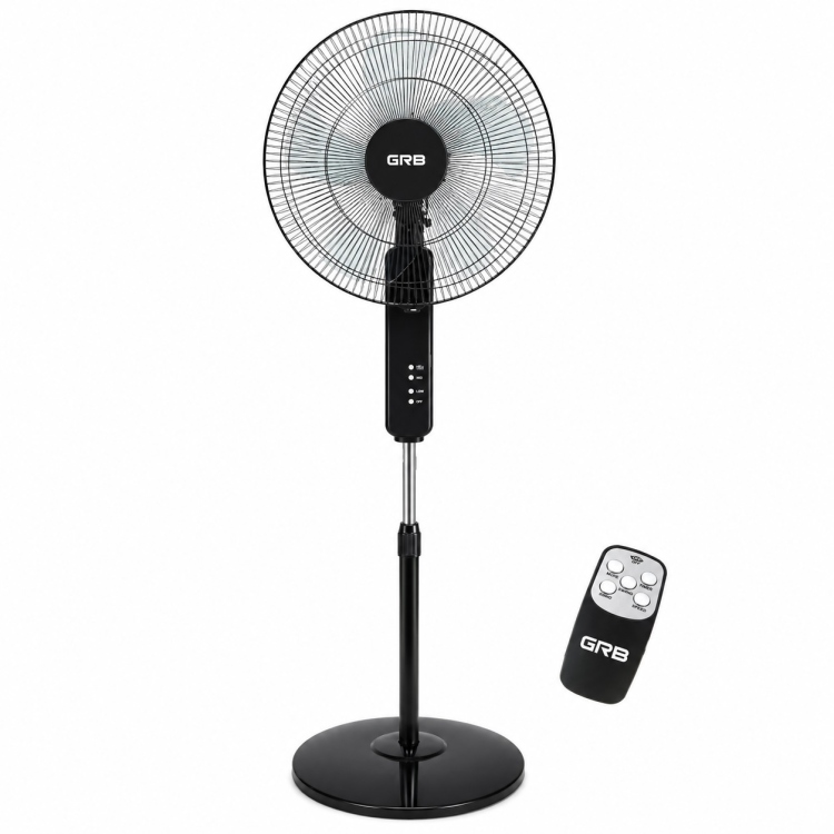مروحة ستاند 18" 5 شفرات 3 سرعات مع ريموت