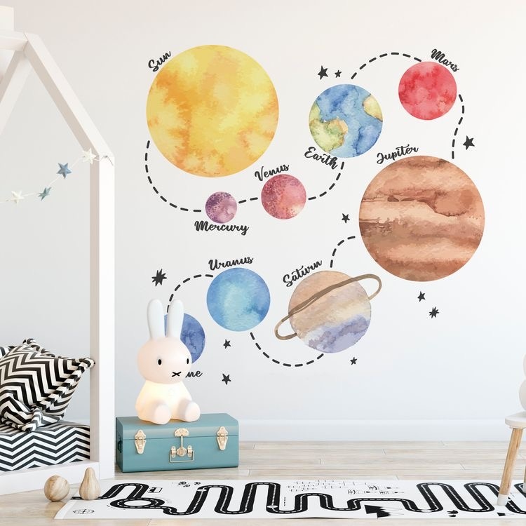 Custom made planets wallpaper