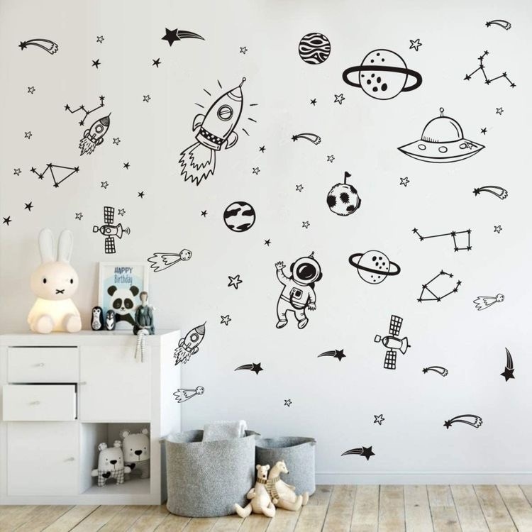 Custom made space wallpaper