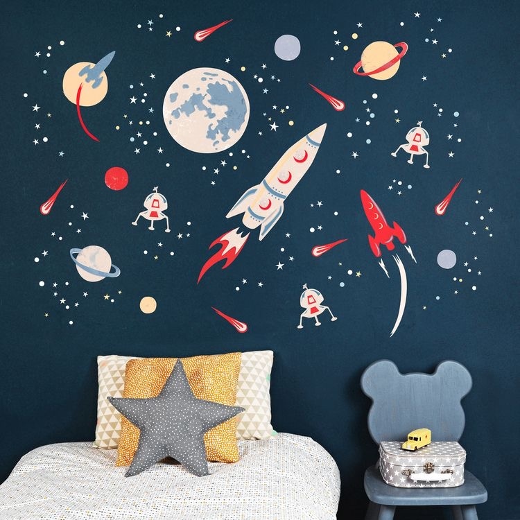Custom made space wallpaper
