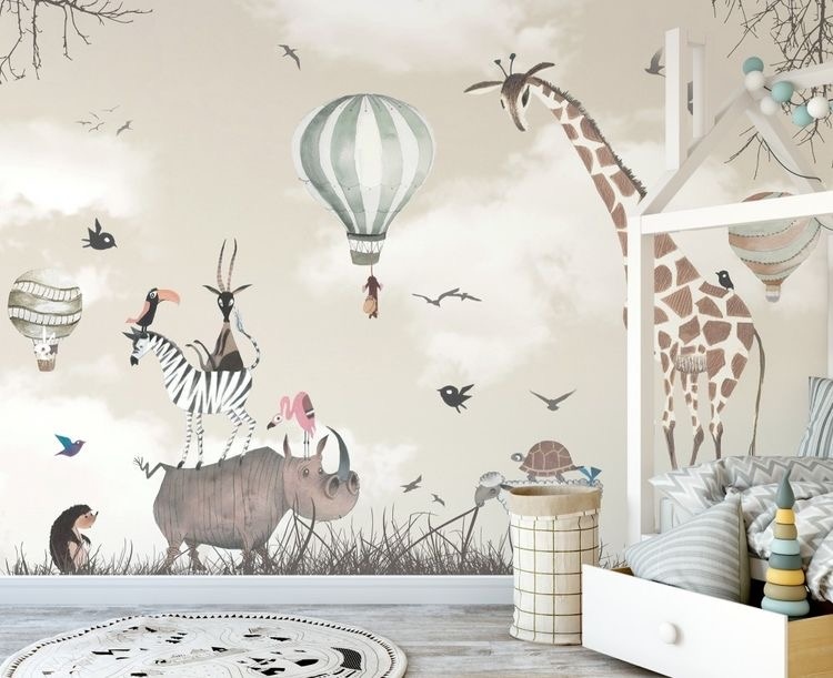 Custom made animals wallpaper