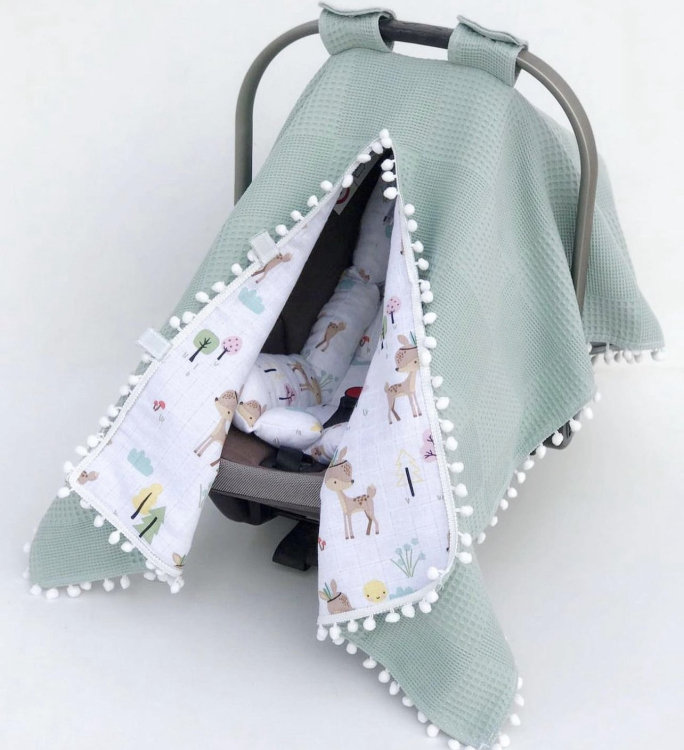 Baby cot/stroller set (padding + cover)