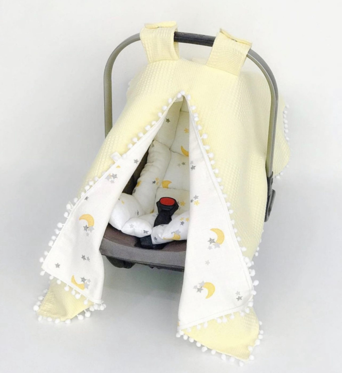 Baby cot/stroller set (padding + cover)