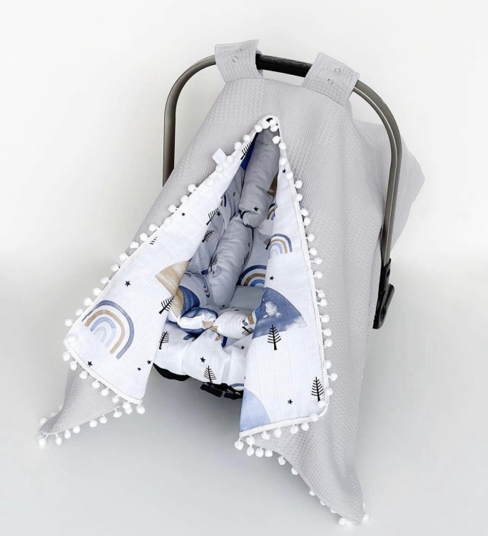 Baby cot/stroller set (padding + cover)