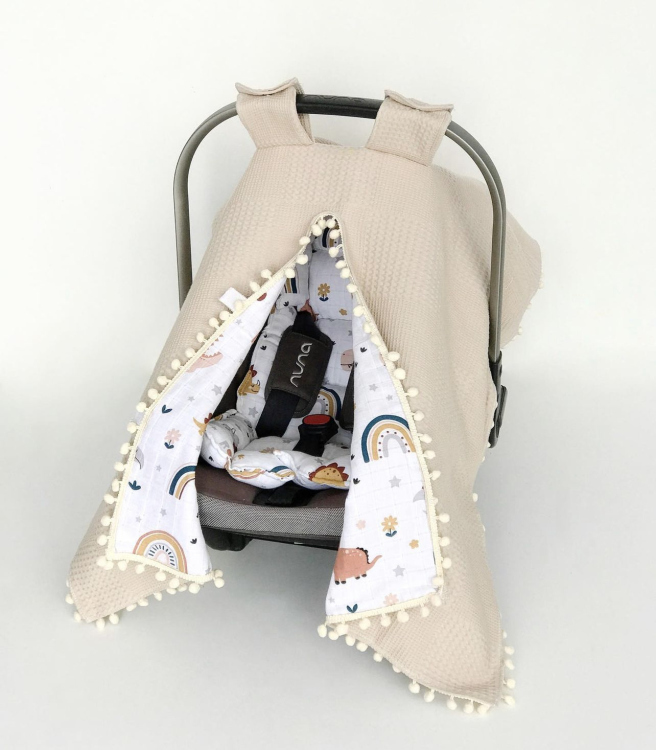 Baby cot/stroller set (padding + cover)