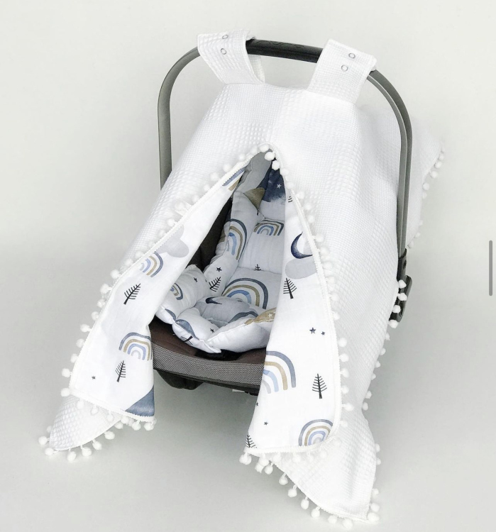 Baby cot/stroller set (padding + cover)
