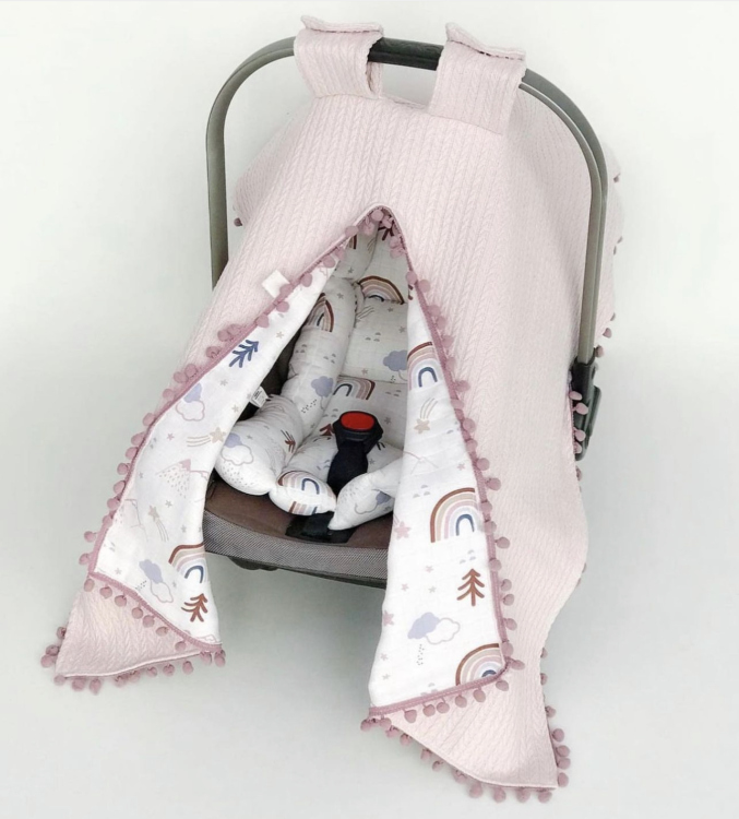 Baby cot/stroller set (padding + cover)