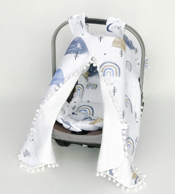 Baby cot/stroller set (padding + cover)