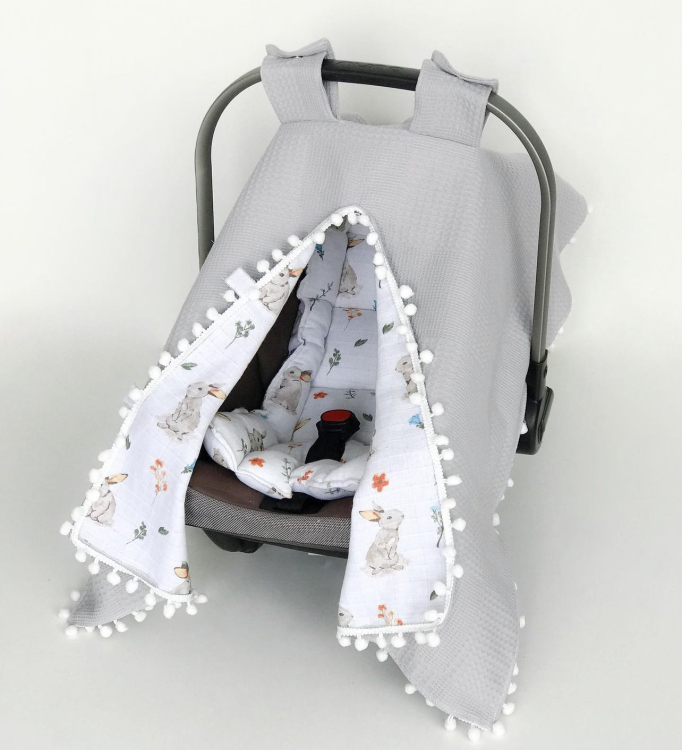 Baby cot/stroller set (padding + cover)