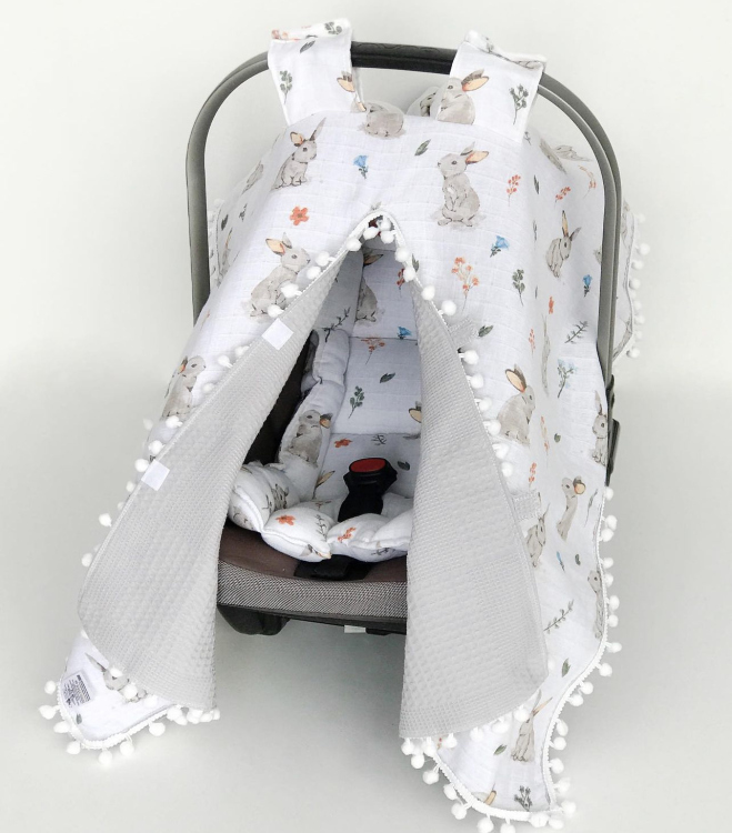 Baby cot/stroller set (padding + cover)