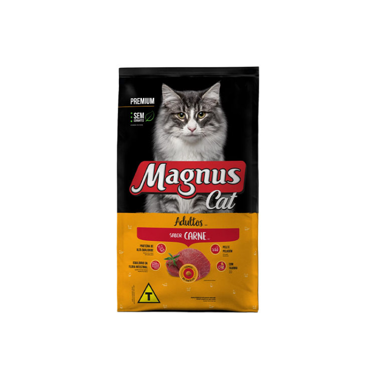 ماغنوس طعام فاخر للقطط البالغة باللحم