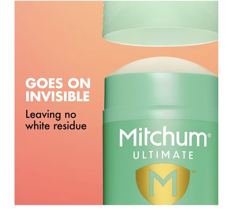 Mitchum Ultimate 72H Odor Protection Women's Antiperspirant & Deodorant, Invisible Solid, Floral Citrus,