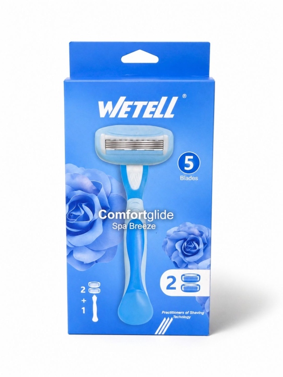 ووتل شفرات نسائية أزرق رأسين و 5 شفرات