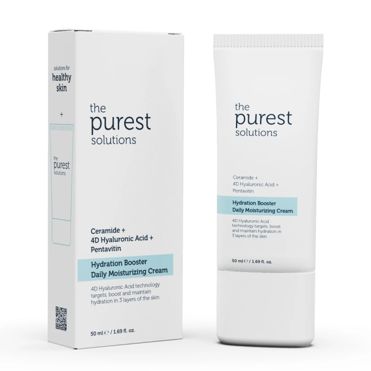 The Purest Solutions, Hydration Booster Daily Moisturizing Cream Ceramide + 4D Hyaluronic Acid + Pentavitin 
