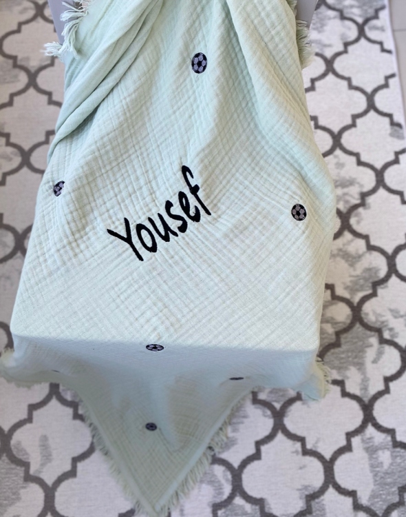 Personalized embroidery blankets
