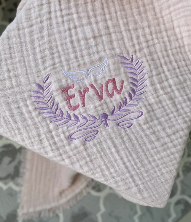 Personalized embroidery blankets