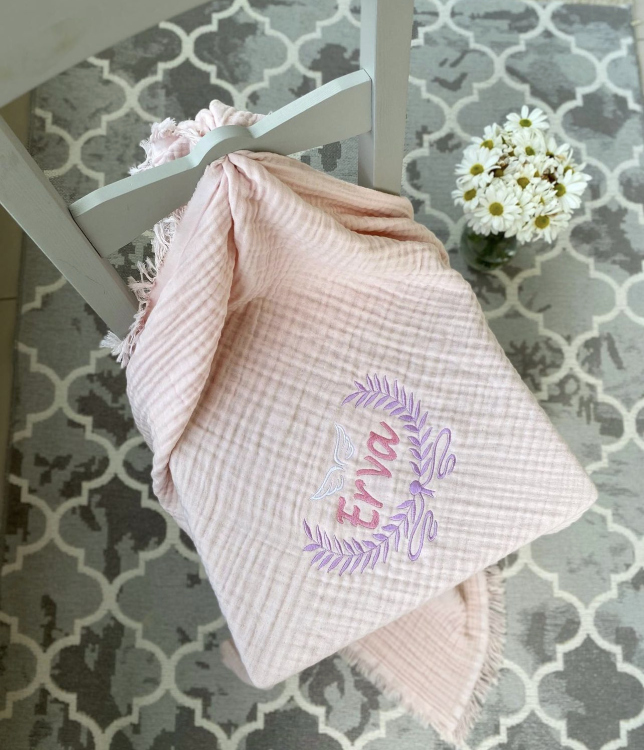Personalized embroidery blankets