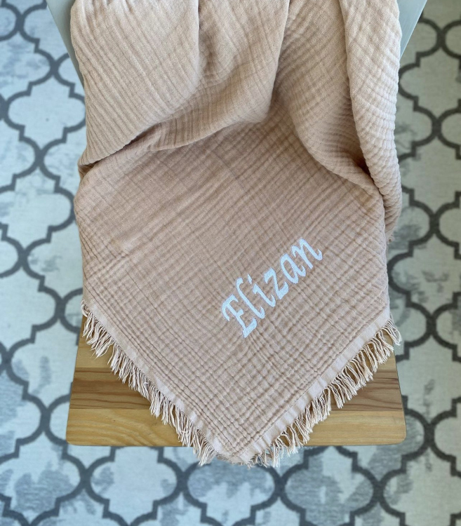 Personalized embroidery blankets