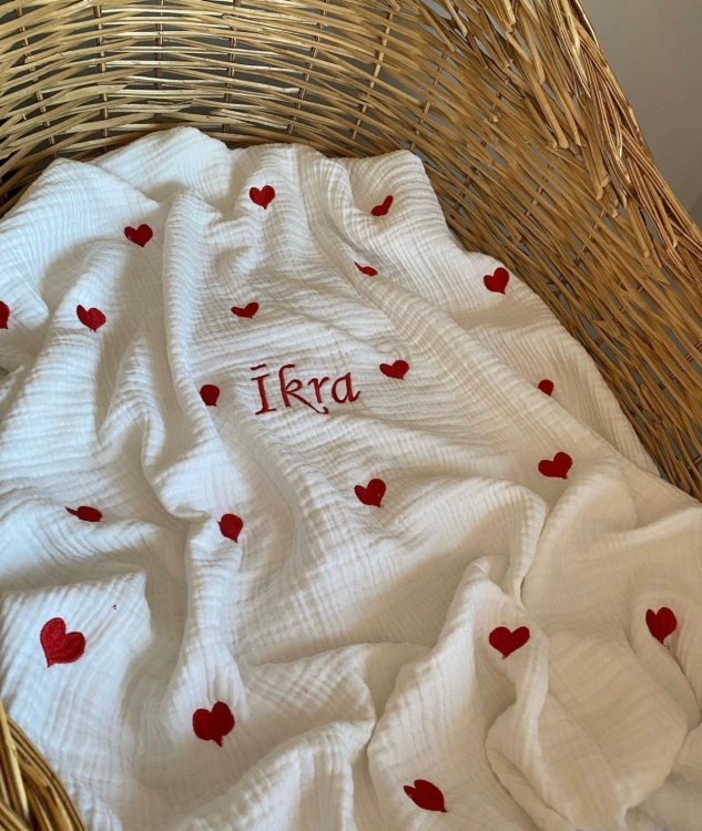 Personalized embroidery blankets
