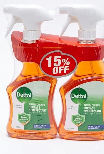 ديتول بخاخ الاصلي مطهر السطح  2*1 500 مل 