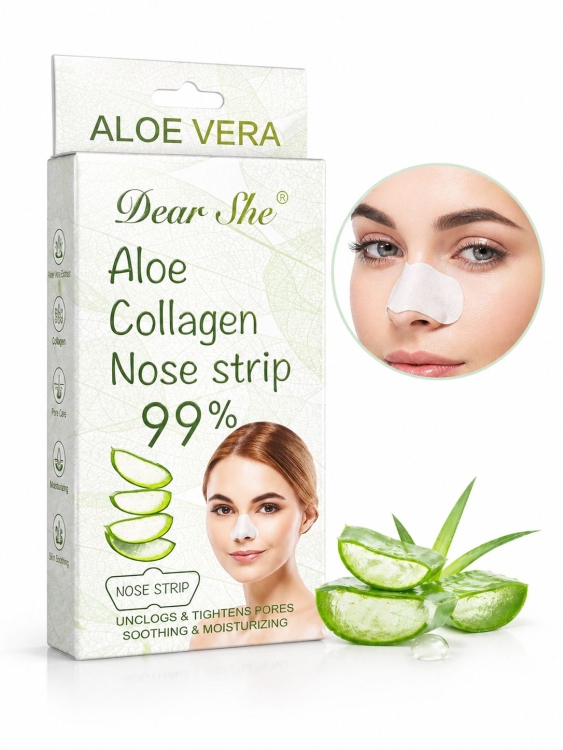 لزقات كولاجين للأنف بالألوفيرا عدد 10 لزقات