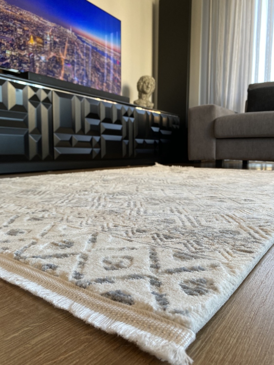 Experience the luxury and comfort of a viscose rug in your home. With its soft, silky feel and elegant appearance.