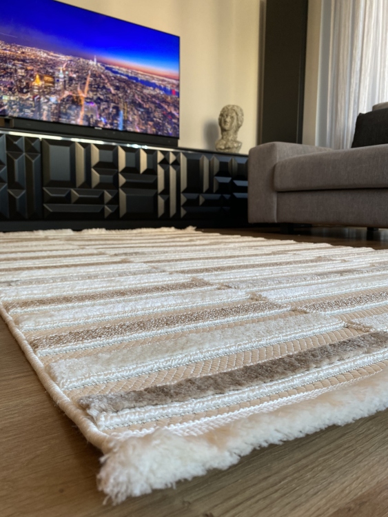 Experience the luxury and comfort of a viscose rug in your home. With its soft, silky feel and elegant appearance.