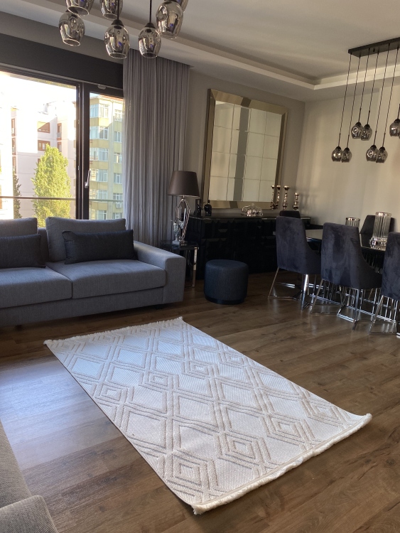 Experience the luxury and comfort of a viscose rug in your home. With its soft, silky feel and elegant appearance.