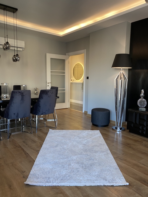 Experience the luxury and comfort of a viscose rug in your home. With its soft, silky feel and elegant appearance.