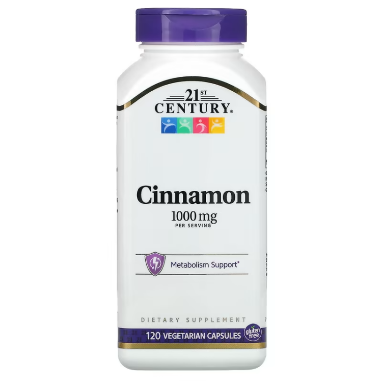 21st Century Cinnamon 1000 mg 120 Vegetarian Capsules