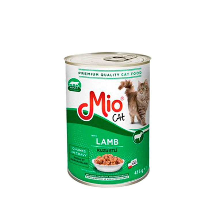 ميو كات معلبات طعام رطب للقطط بنكهة لحم الضأن