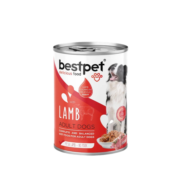  بيست بيت معلبات طعام رطب للكلاب بنكهة لحم الضأن 