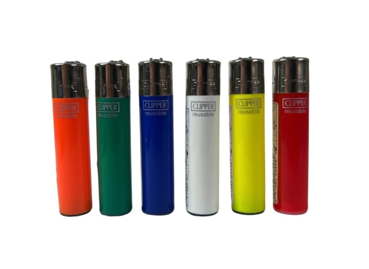 CLIPPER Reusable Lighter - Normal Size -  Assorted Colors 