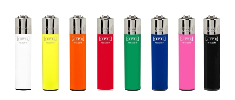 CLIPPER Reusable Lighter - Small Size - Assorted Colors 