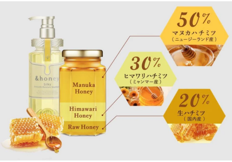 ViCREA, &honey Silky Smooth Moisture Shampoo 1.0 (Japanese Honey Shampoo) 