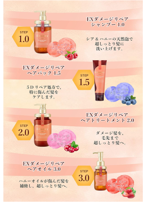 ViCREA, &honey Creamy EX Damage Repair Hair Treatment 2.0  (Japanese Honey Conditioner)